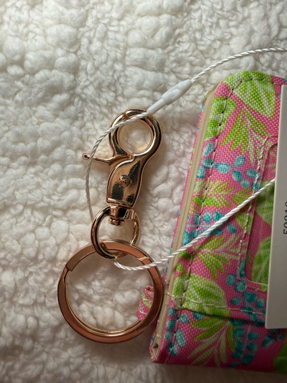 Marc Square Pink Floral Key Wallet - Picture 4 of 7